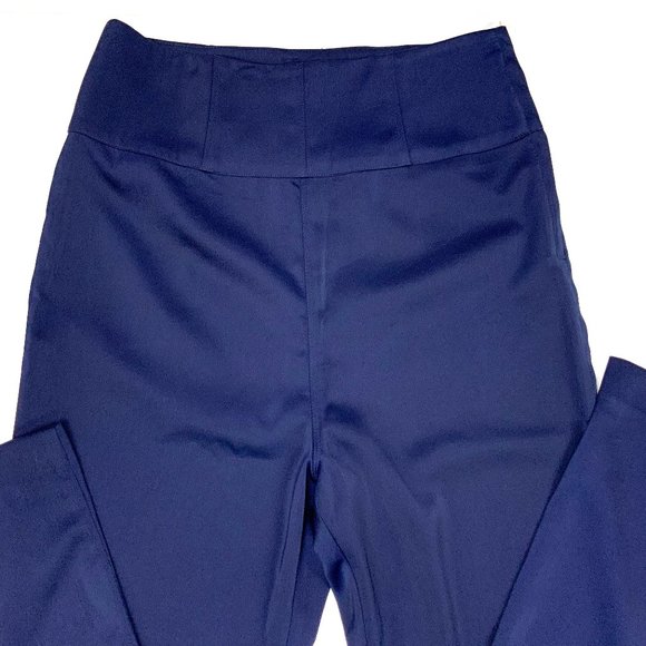 NBD Revolve Satin Fleur Trouser DressPants In Blueberry Small - Picture 7 of 16